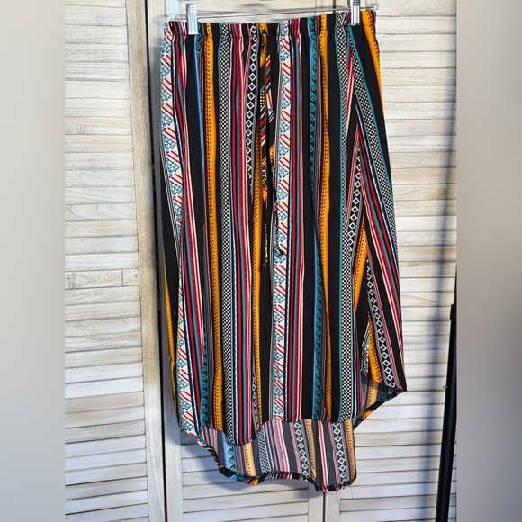 None Dresses & Skirts - Colorful Striped Maxi Skirt